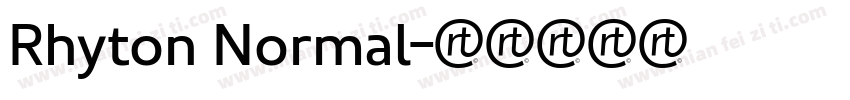 Rhyton Normal字体转换